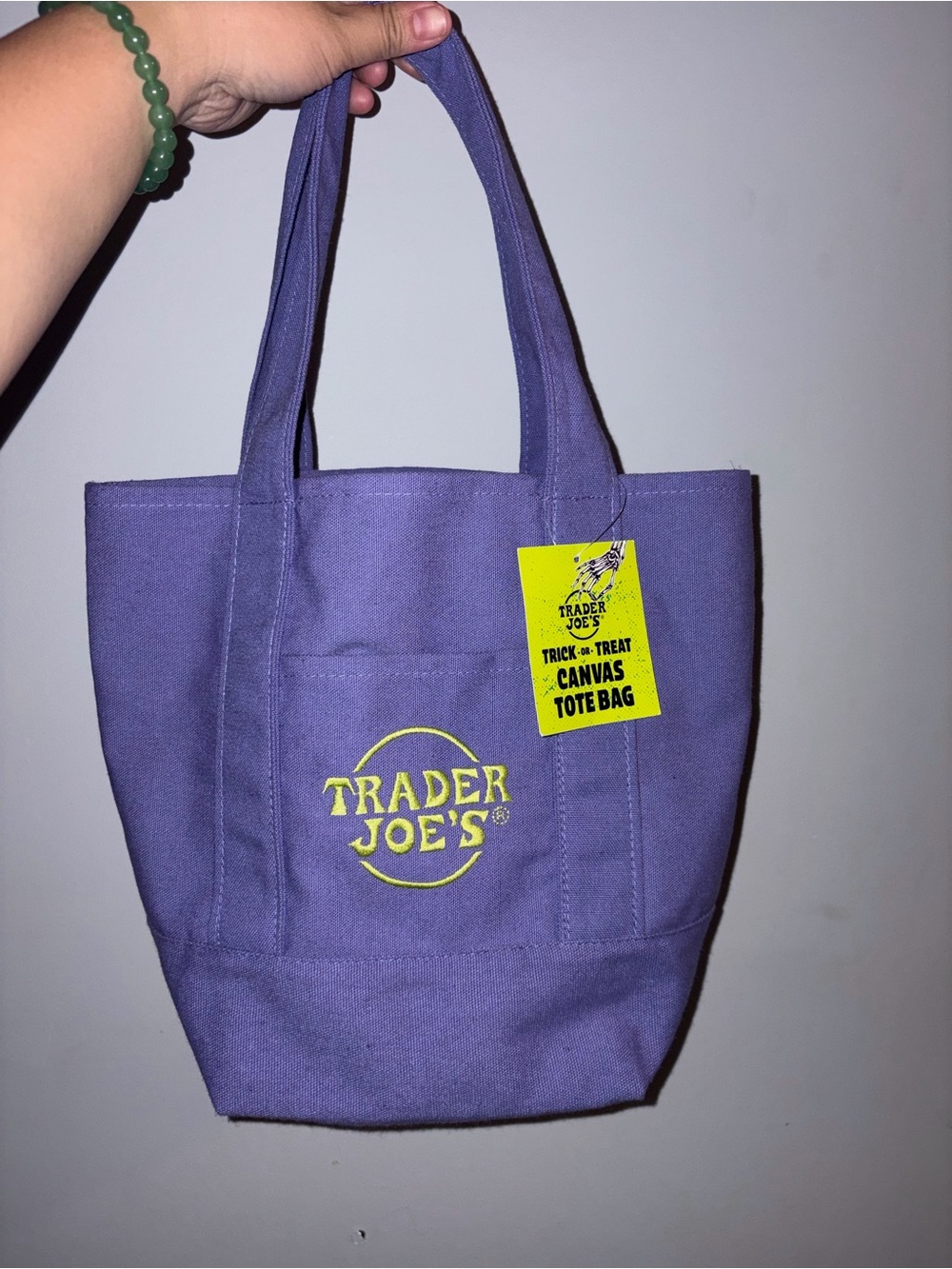 Trader Joe’s Halloween Purple Canvas Tote Bag